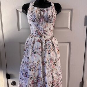 Spring Midi Dress with Pockets (SHEIN BAE)